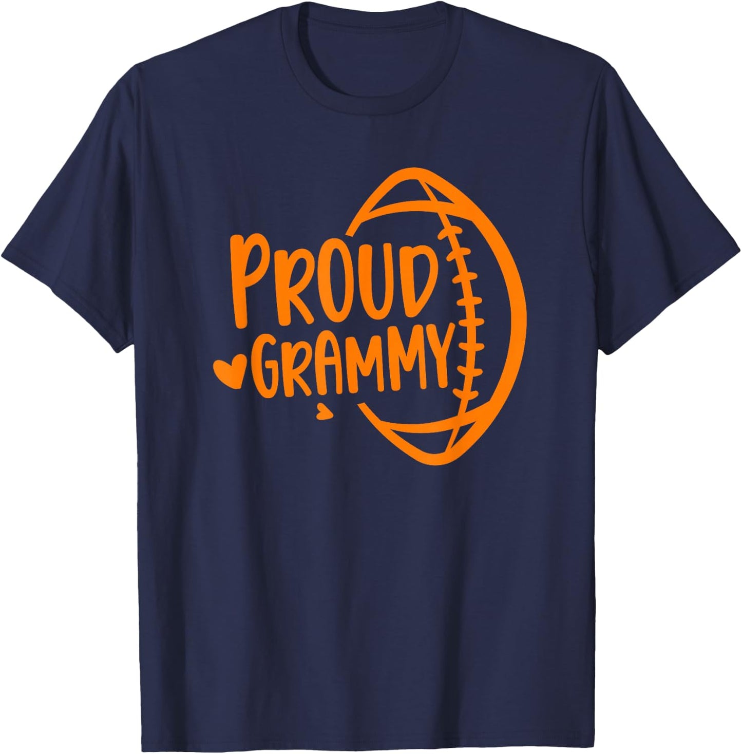 Proud Grammy Of A Football Player Football Grammy Grandma T-Shirt - T-Shirt | Navy