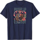 Pucker Up Cowboy Retro Groovy Howdy Valentines Cowboy Hat Raglan Baseball T-Shirt - T-Shirt | Navy