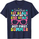 Goodbye 1st Grade Graduation To Second Grade First Summer T-Shirt - T-Shirt | Navy