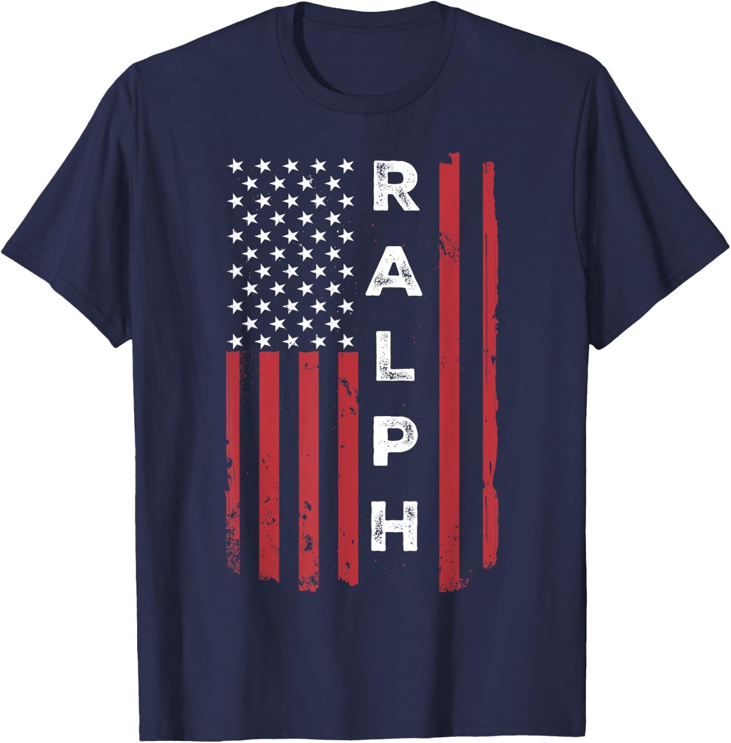 Ralph USA Flag American Flag Patriotic T-Shirt - T-Shirt | Navy