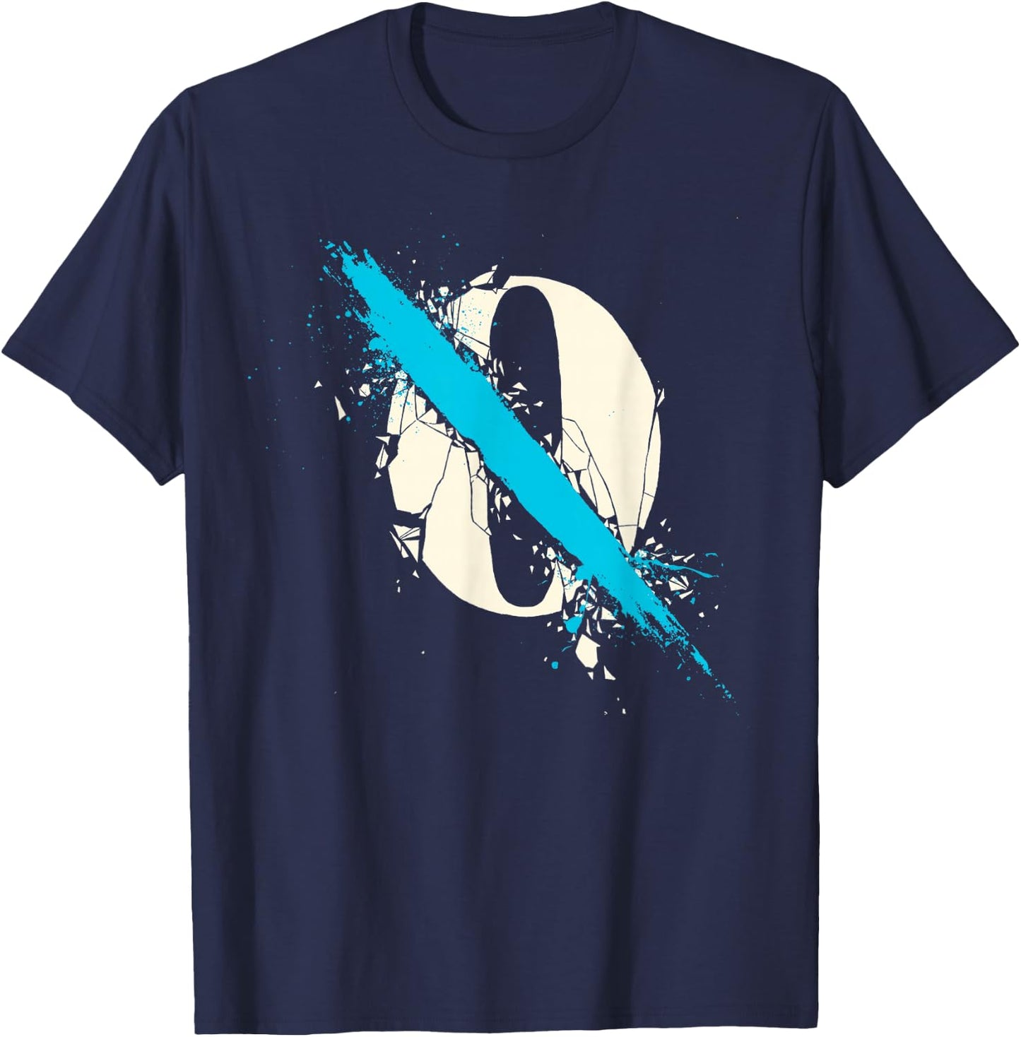 Official Queens of The Stone Age Shattered T-Shirt - T-Shirt | Navy