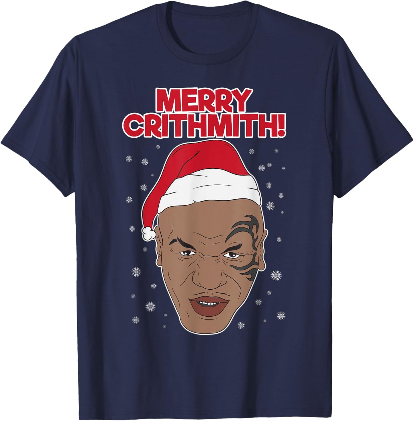 Funny Merry Chrithmith Tyson Merry Christmas T-Shirt - T-Shirt | Navy
