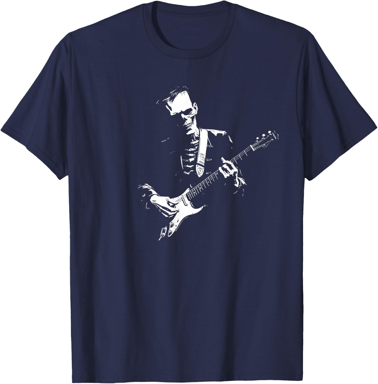 Frankenstein Guitar Player T-Shirt - T-Shirt | Navy