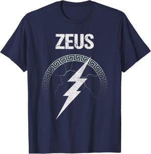 Zeus Ancient Greek God Symbol T-Shirt - T-Shirt | Navy