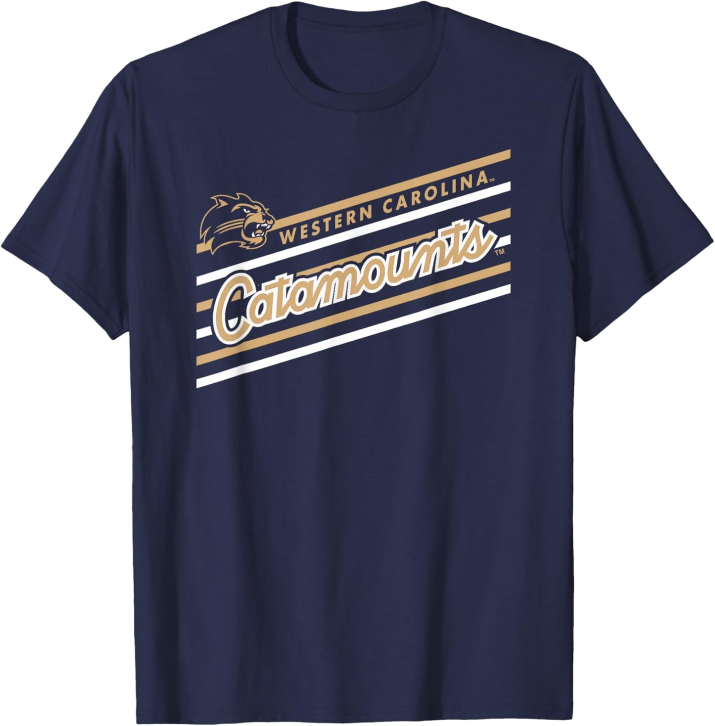 Western Carolina Catamounts Retro Performer Purple T-Shirt - T-Shirt | Navy