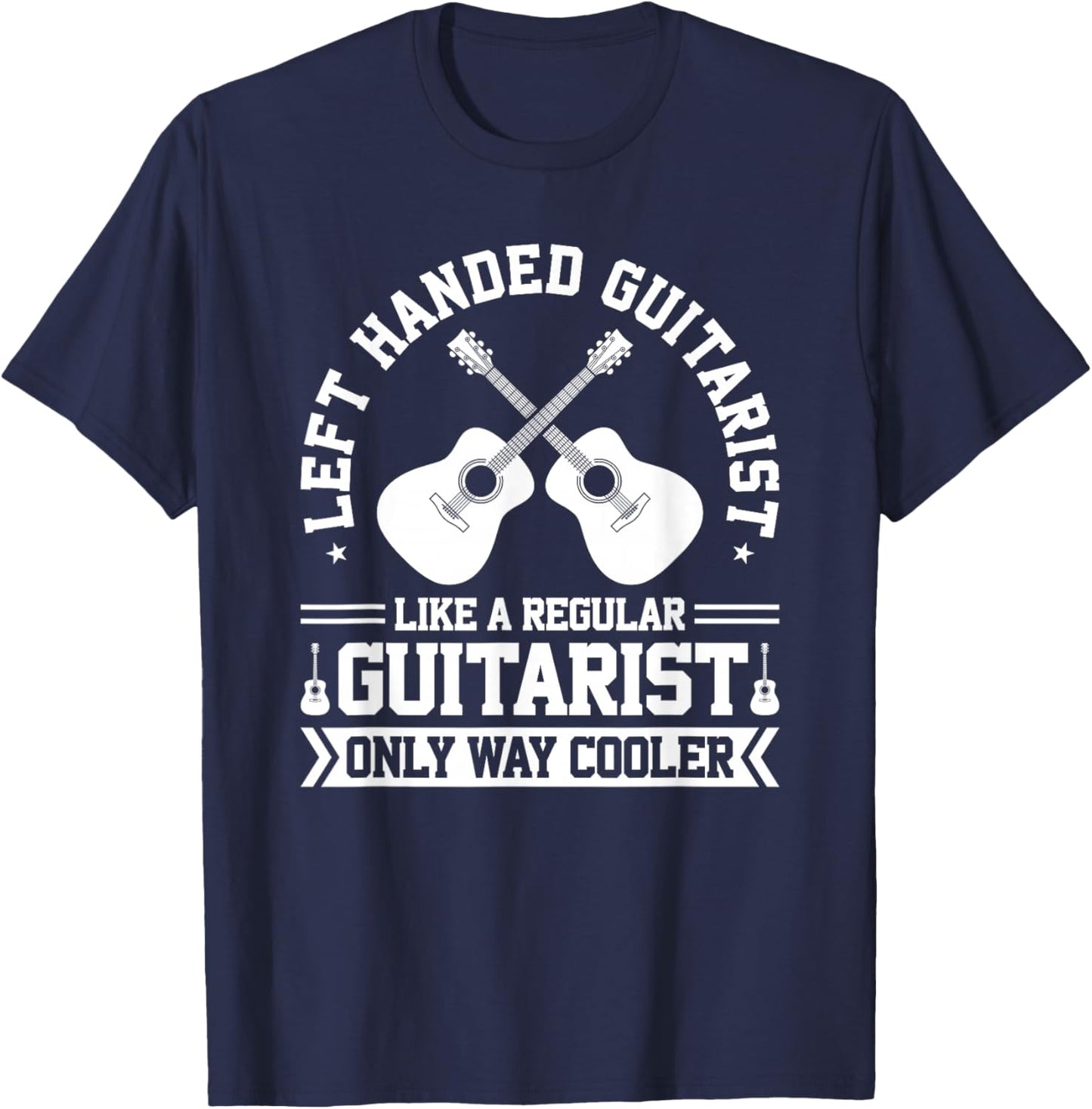 Lefty Guitar Left Handed Guitarist T-Shirt - T-Shirt | Navy