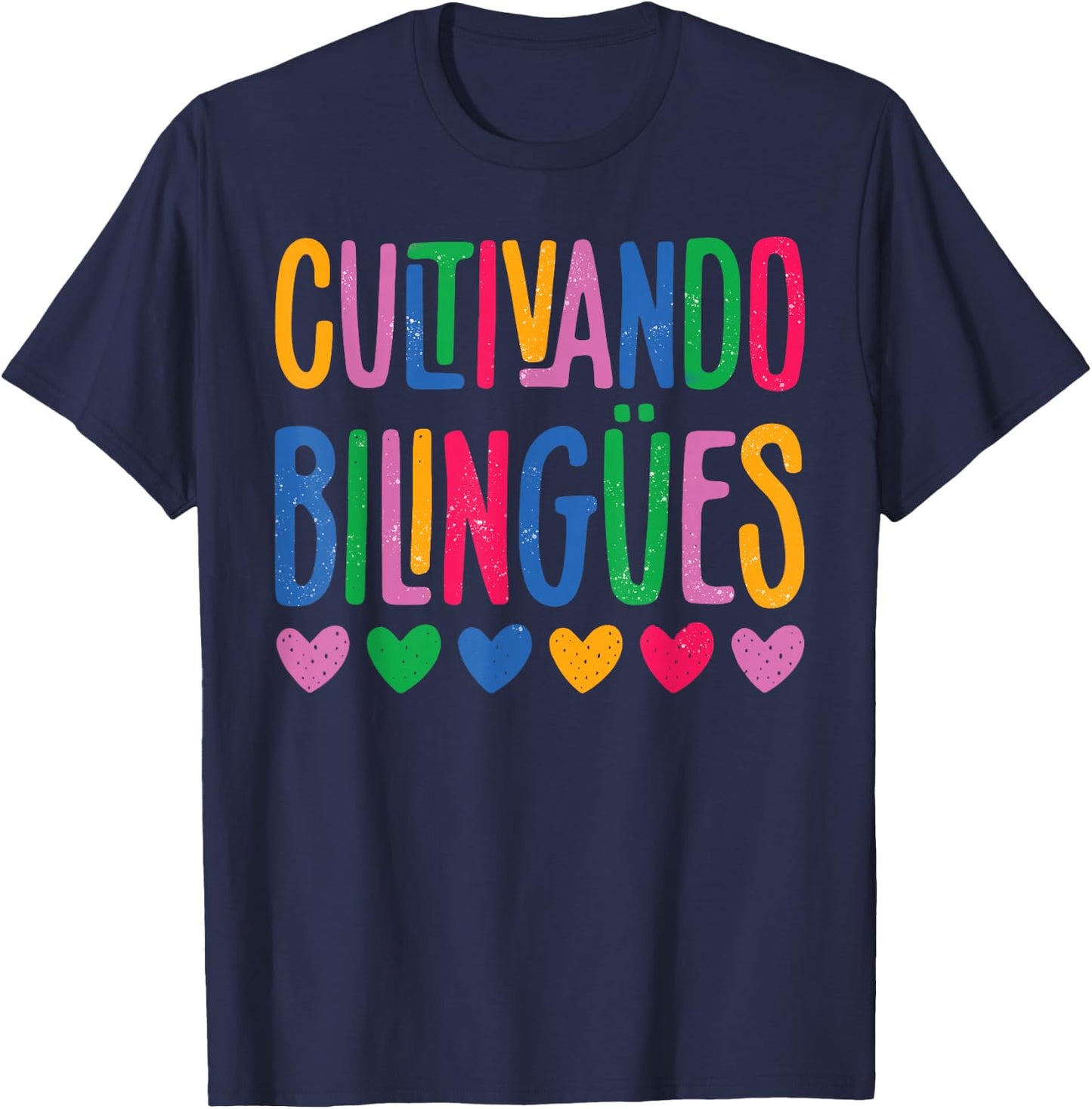 Cultivando Bilingües Maestra Bilingual Teacher T-Shirt - T-Shirt | Navy