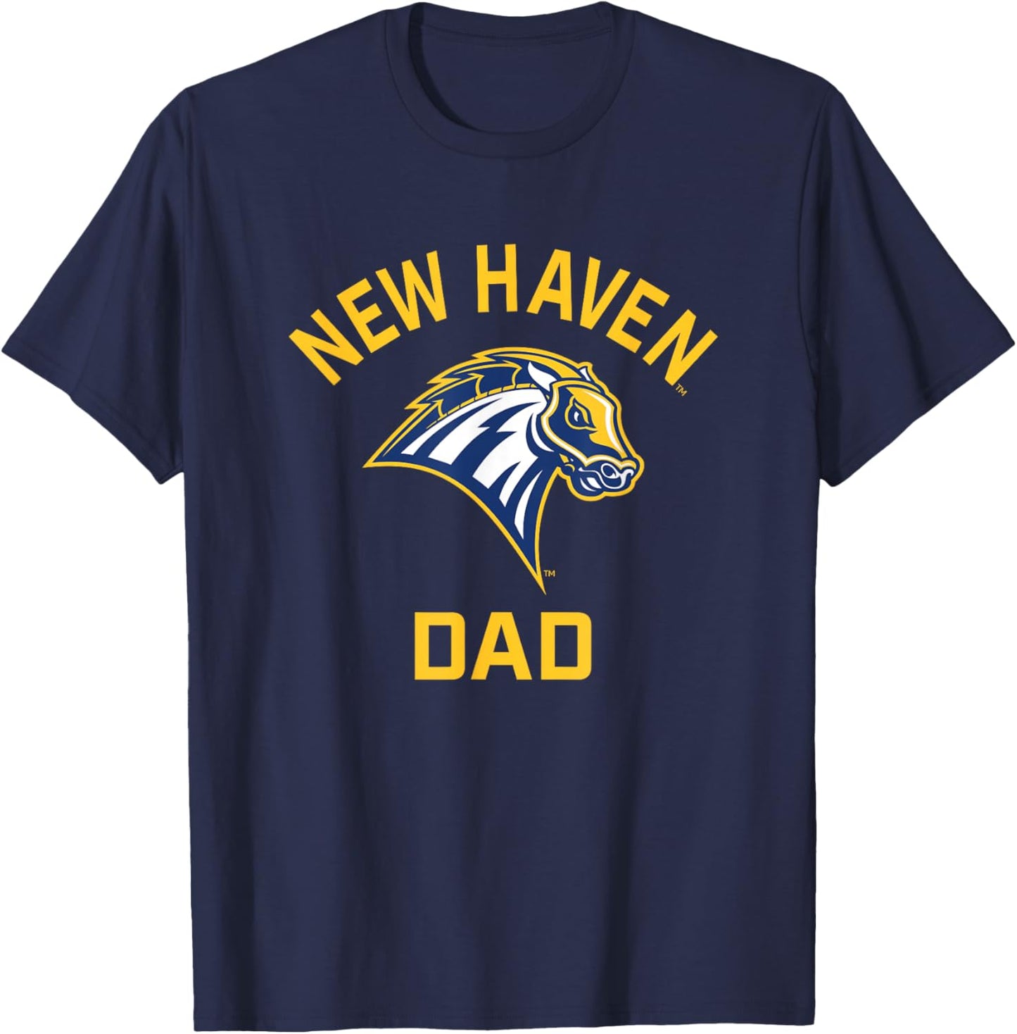 University of New Haven UNH Chargers Arched Dad T-Shirt - T-Shirt | Navy