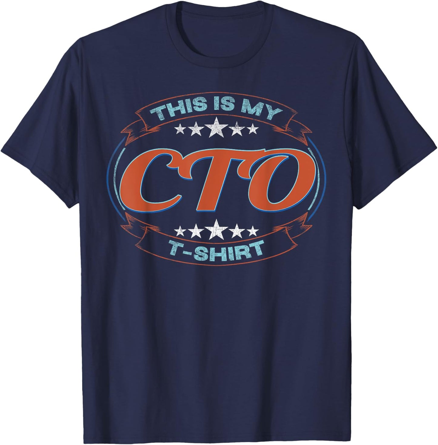 Retro Profession This Is My CtO T-Shirt - T-Shirt | Navy