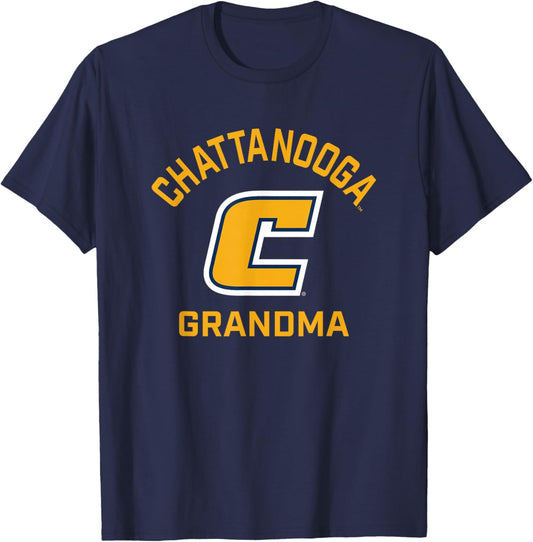 UT Chattanooga UTC Mockingbirds Arched Grandma T-Shirt - T-Shirt | Navy