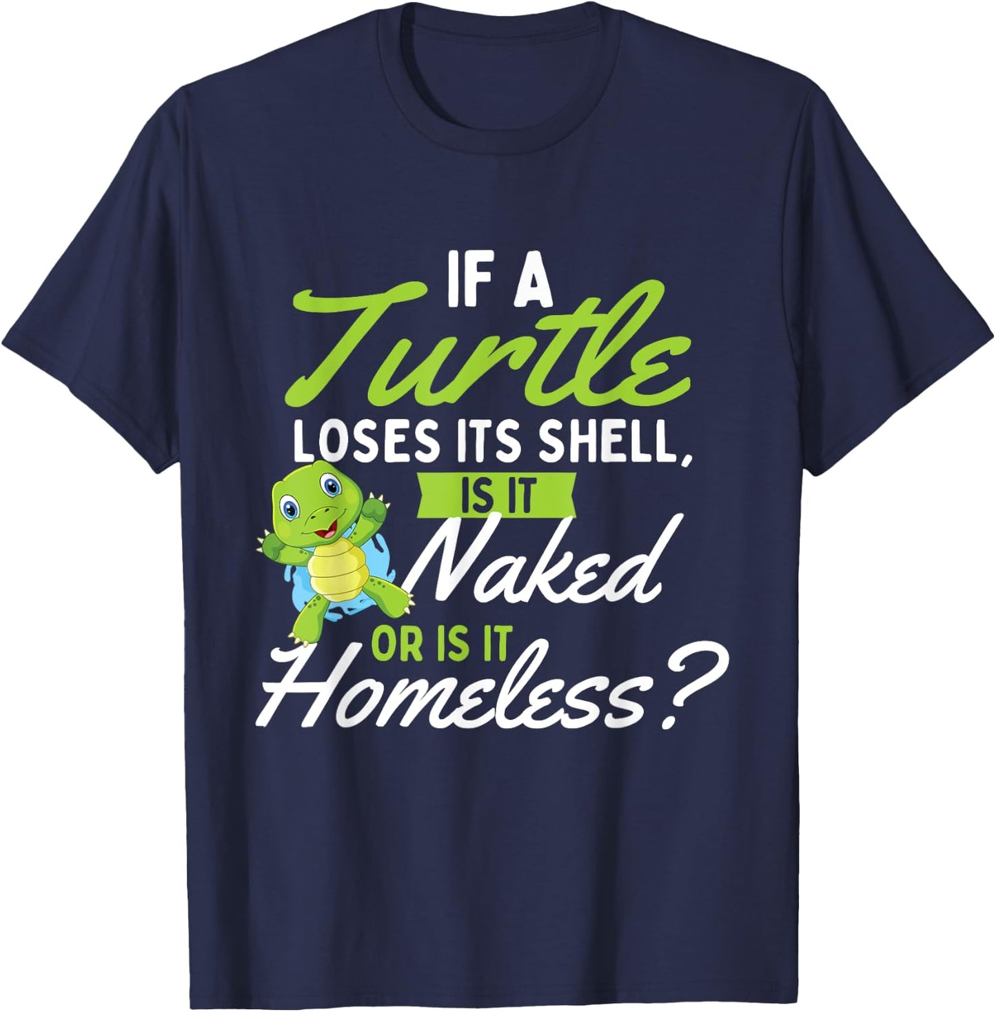 If A Turtle Loses - Wildlife Cute Tortoise Beach Women T-Shirt - T-Shirt | Navy