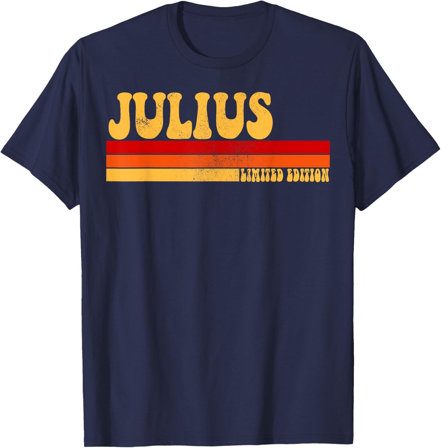 JULIUS Name Personalized Idea Men Retro Vintage JULIUS T-Shirt - T-Shirt | Navy