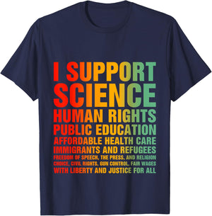 I Support Progressive Liberal Democratic Causes T-Shirt - T-Shirt | Navy