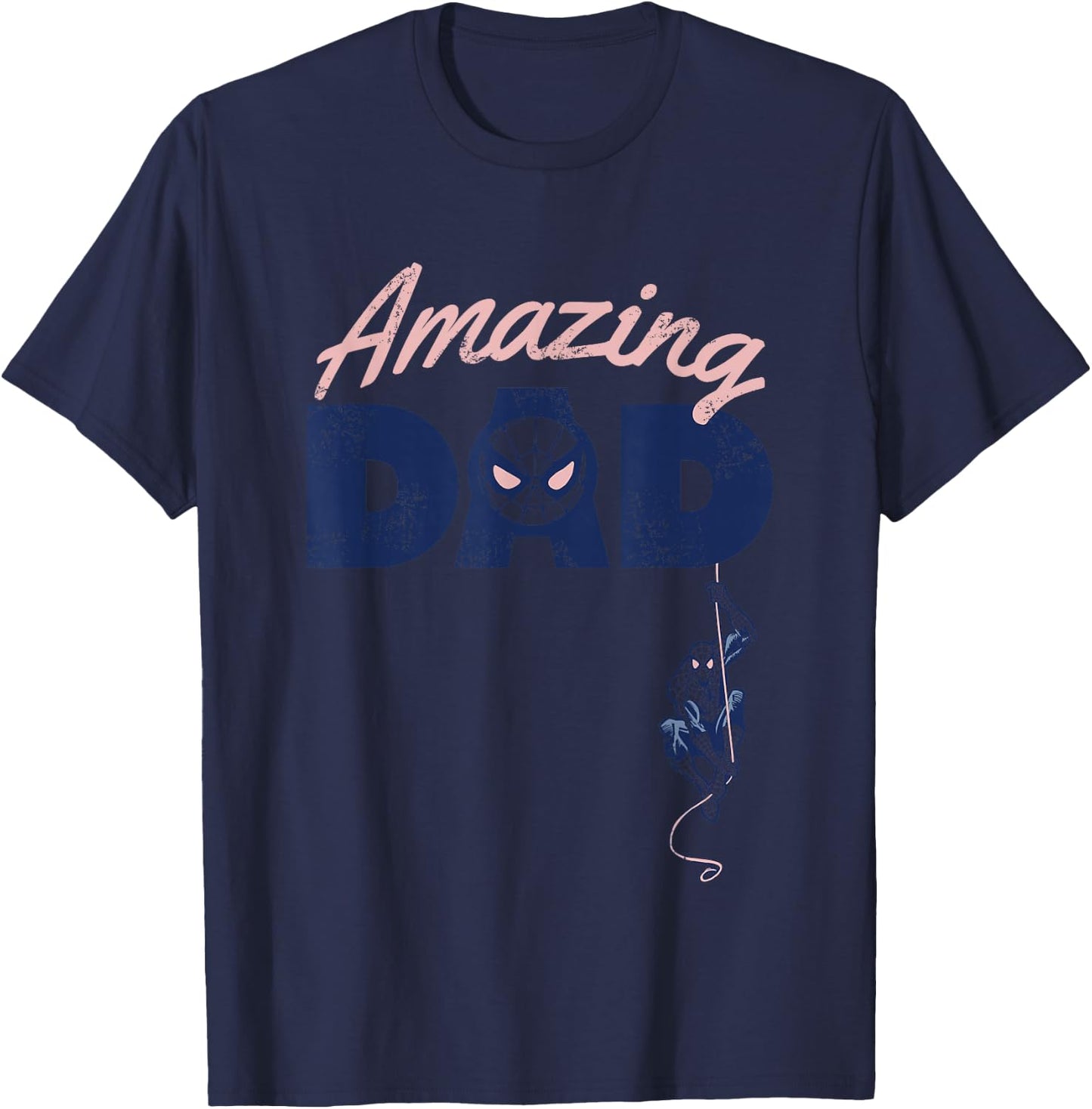 Marvel Spider-Man Father's Day Amazing Dad Retro T-Shirt - T-Shirt | Navy