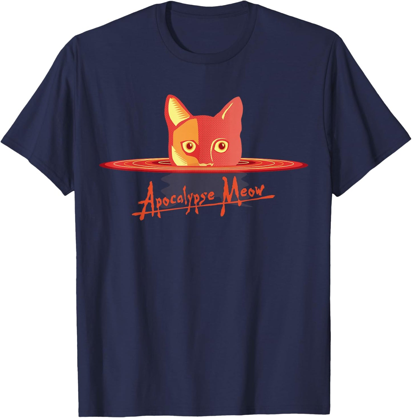 Apocalypse Meow T-Shirt - T-Shirt | Navy