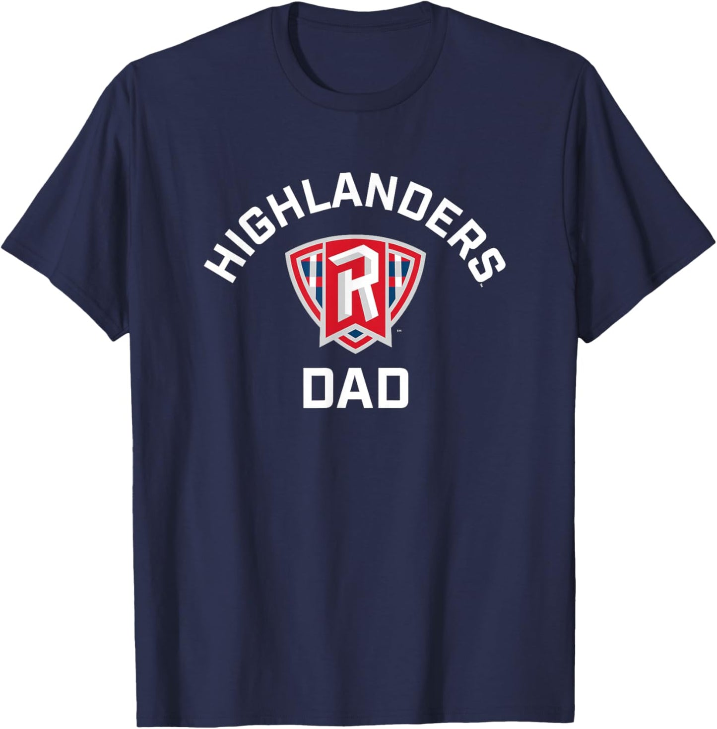 Radford University Highlanders Arched Dad T-Shirt - T-Shirt | Navy