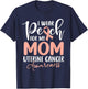 I Wear Peach For My Mom Uterine Cancer Awareness T-Shirt - T-Shirt | Navy