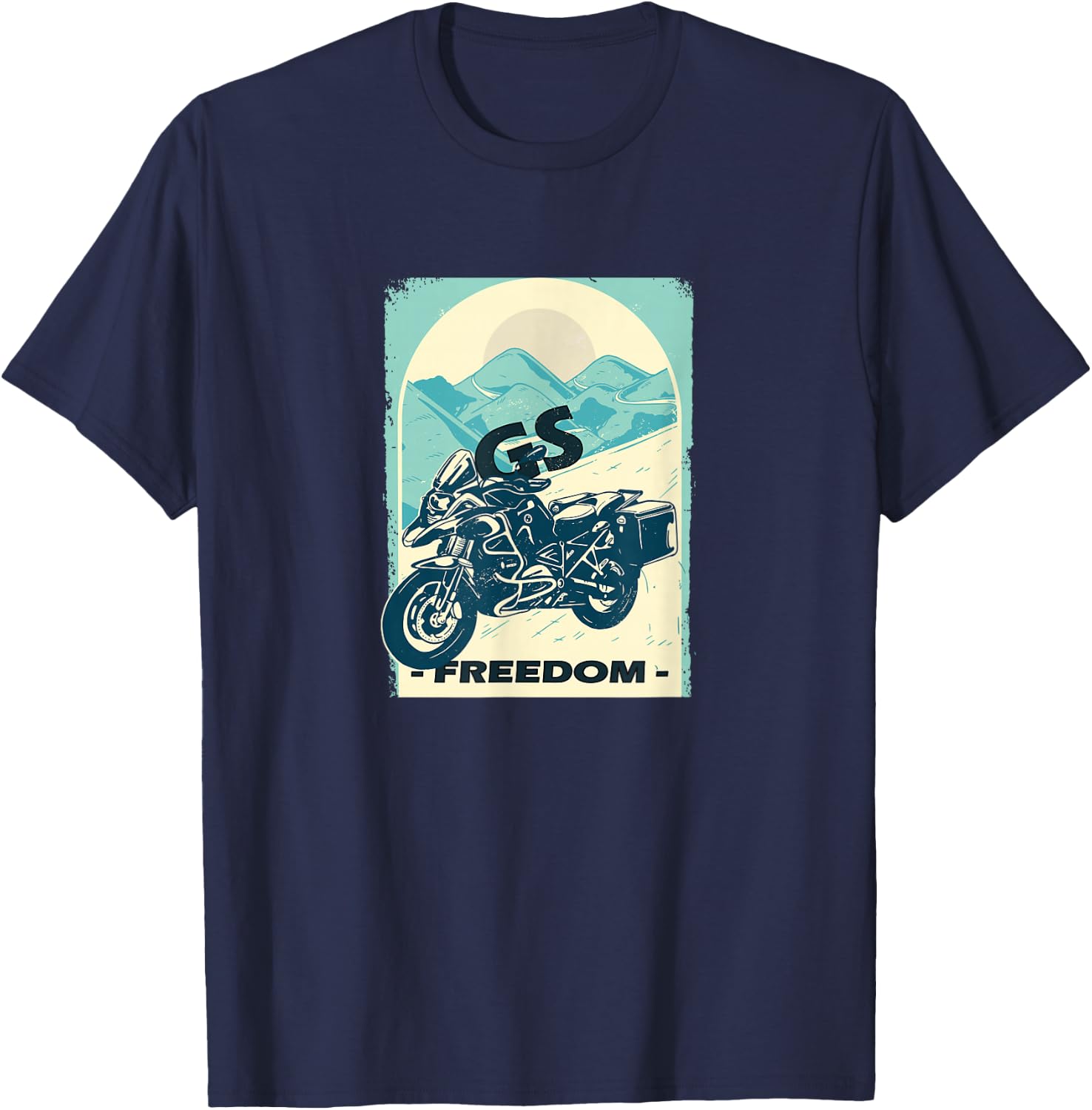 GS Motorcycle - R1200GS Enduro Biker Motorcycle GS Gift T-Shirt - T-Shirt | Navy