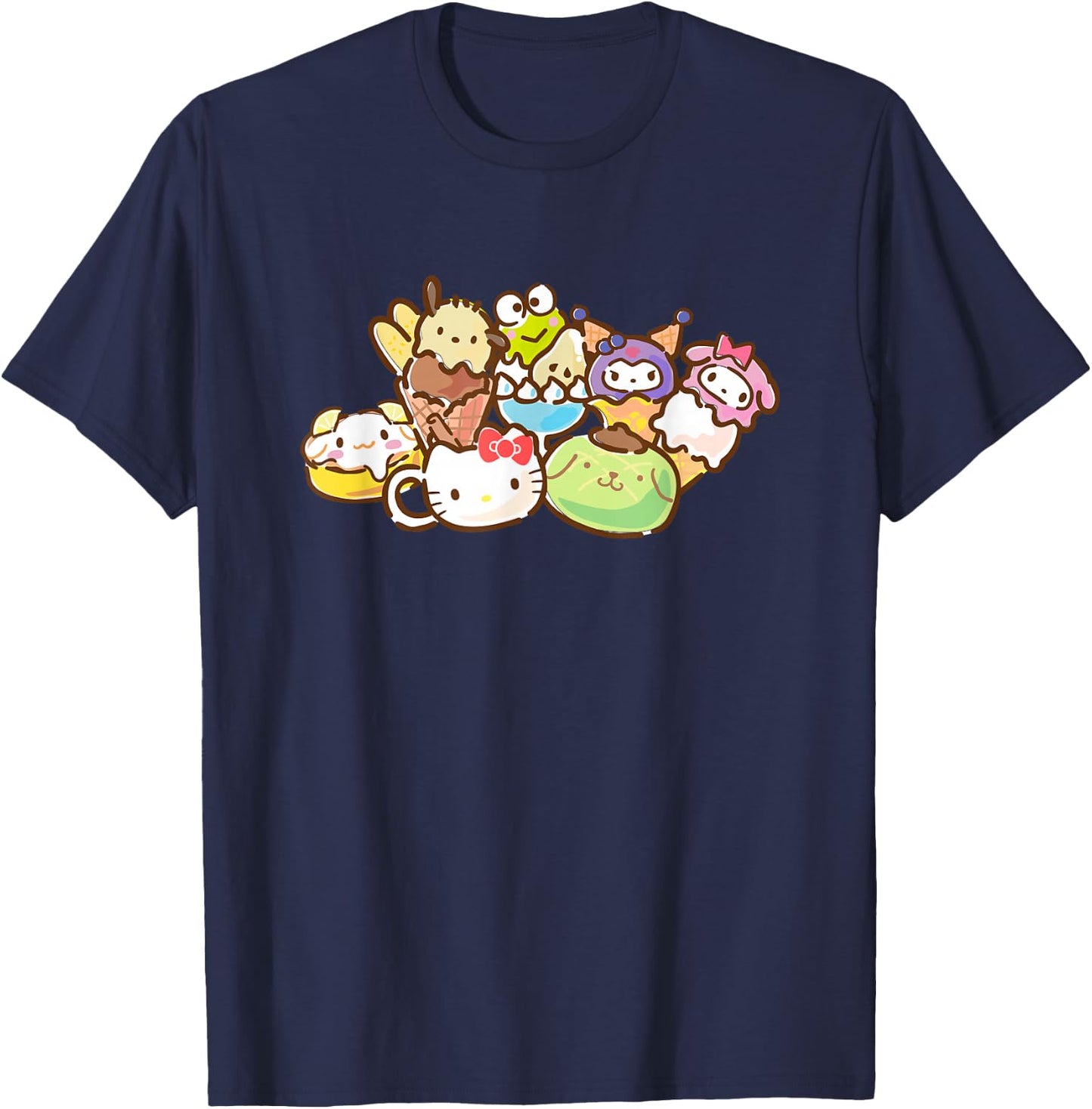 Hello Kitty and Friends Snacks T-Shirt - T-Shirt | Navy