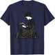 Emily Dickinson Reading A Book T-Shirt - T-Shirt | Navy