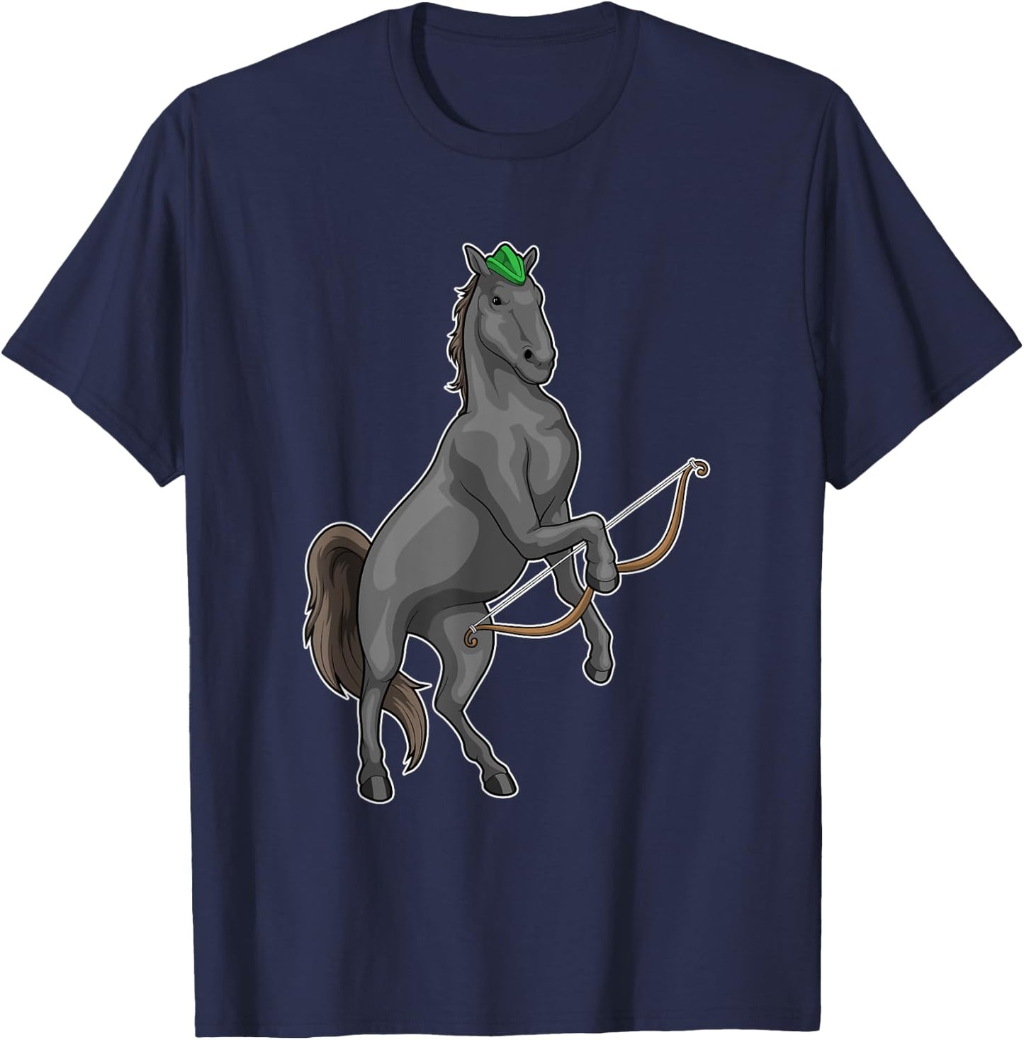Horse Archer Bow T-Shirt - T-Shirt | Navy