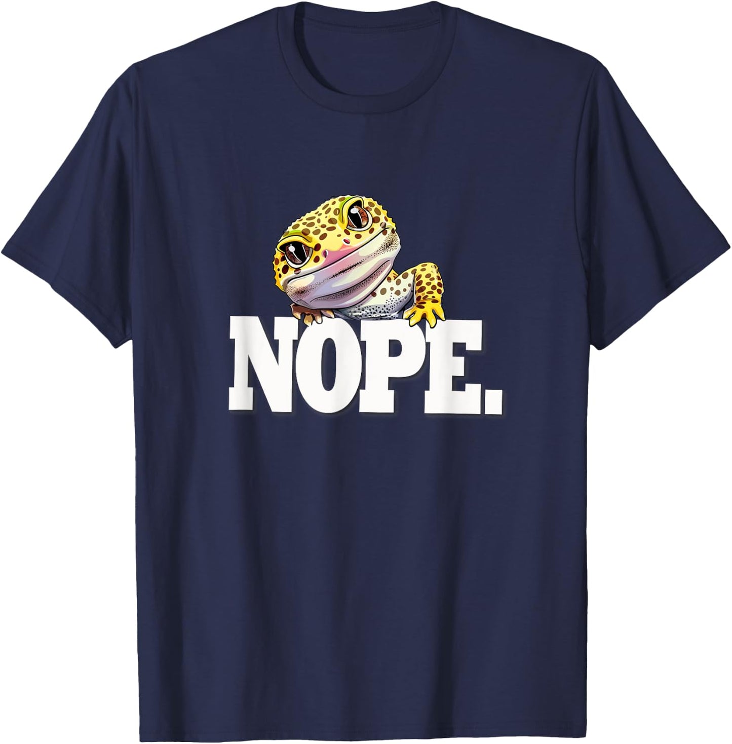 Reptile NOPE Leopard Gecko Lover T-Shirt - T-Shirt | Navy
