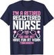 Retired RN Retirement Gifts - I'm a Retired Registered Nurse T-Shirt - T-Shirt | Navy