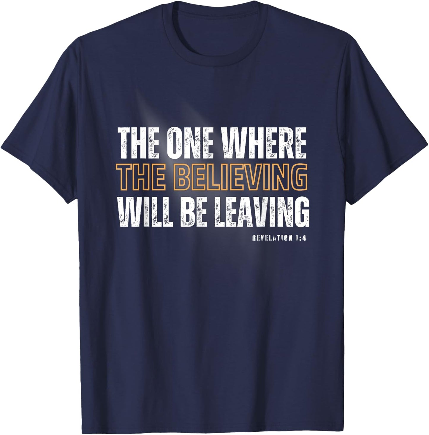 Religious Christian Rapture Bible Revelation Jesus Gospel T-Shirt - T-Shirt | Navy