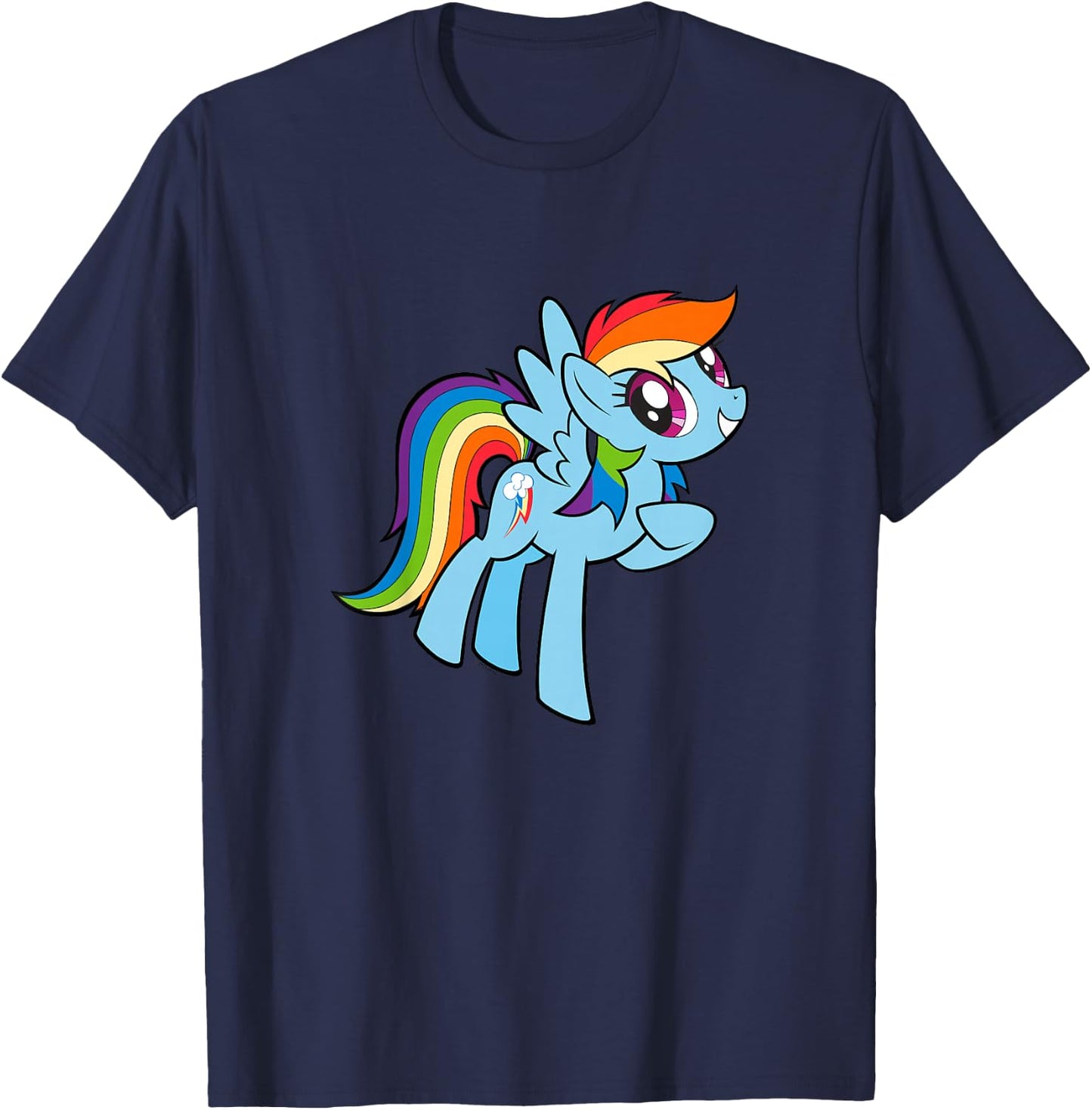 My Little Pony: Friendship is Magic Adorable Rainbow Dash T-Shirt - T-Shirt | Navy