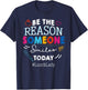 Be the Reason Someone Smiles Today Lunch Lady School T-Shirt - T-Shirt | Navy