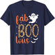 Fab Boo Lous Cute Ghost Halloween Fabulous Halloween T-Shirt - T-Shirt | Navy