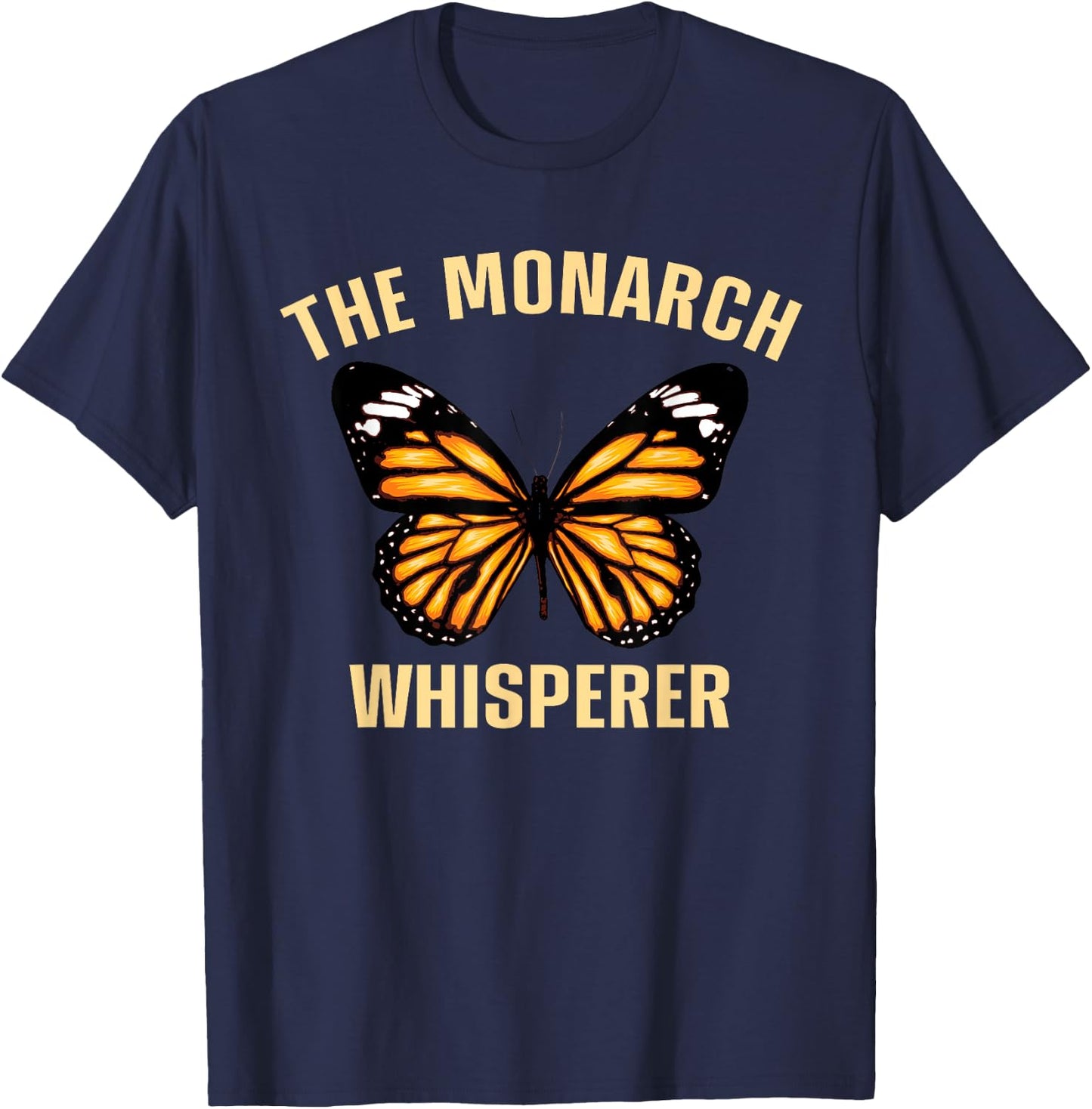 Monarch Butterfly Art Men Women Entomology Monarch Lover T-Shirt - T-Shirt | Navy
