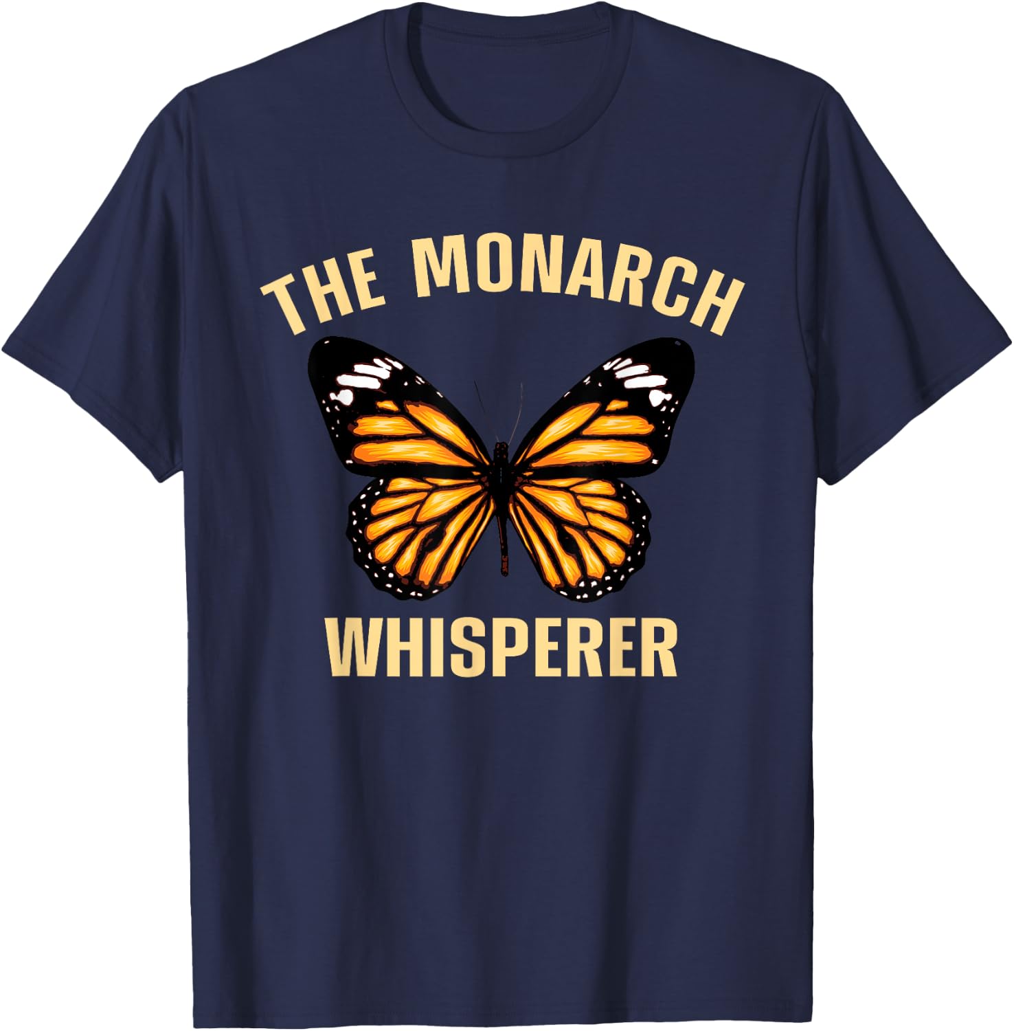 Monarch Butterfly Art Men Women Entomology Monarch Lover T-Shirt - T-Shirt | Navy