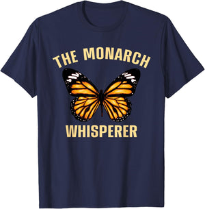 Monarch Butterfly Art Men Women Entomology Monarch Lover T-Shirt - T-Shirt | Navy