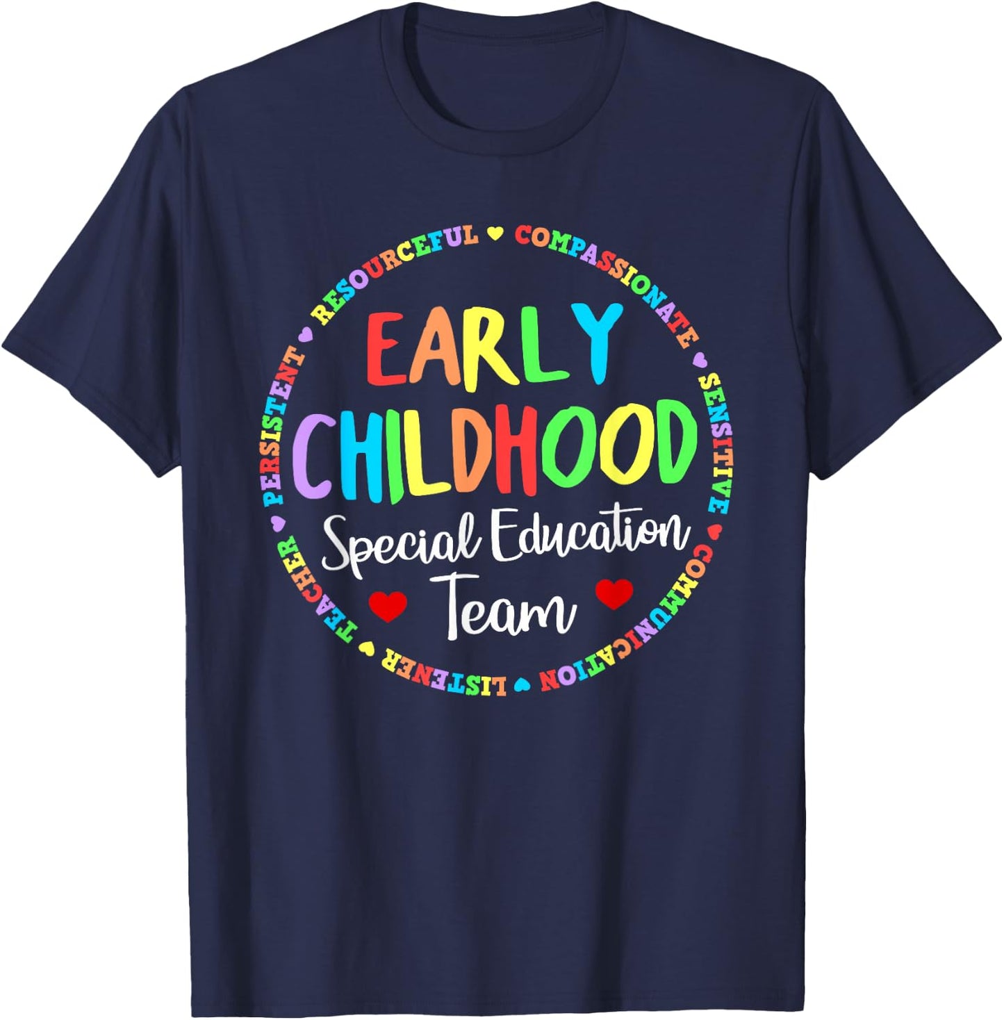 ECSE Early Childhood Education Special Education School T-Shirt - T-Shirt | Navy