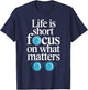 Life is short, focus on what matters Optometrist T-Shirt - T-Shirt | Navy