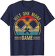 Pickleball-Shirt Just One More Game Funny Dad Mom Women Men T-Shirt - T-Shirt | Navy