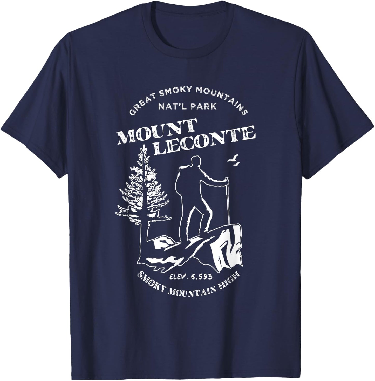 Mt. Leconte Shirt - Great Smoky Mountains T-Shirt - T-Shirt | Navy