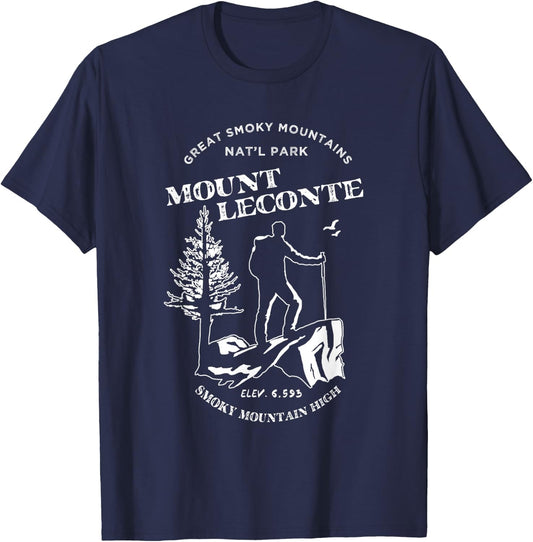 Mt. Leconte Shirt - Great Smoky Mountains T-Shirt - T-Shirt | Navy