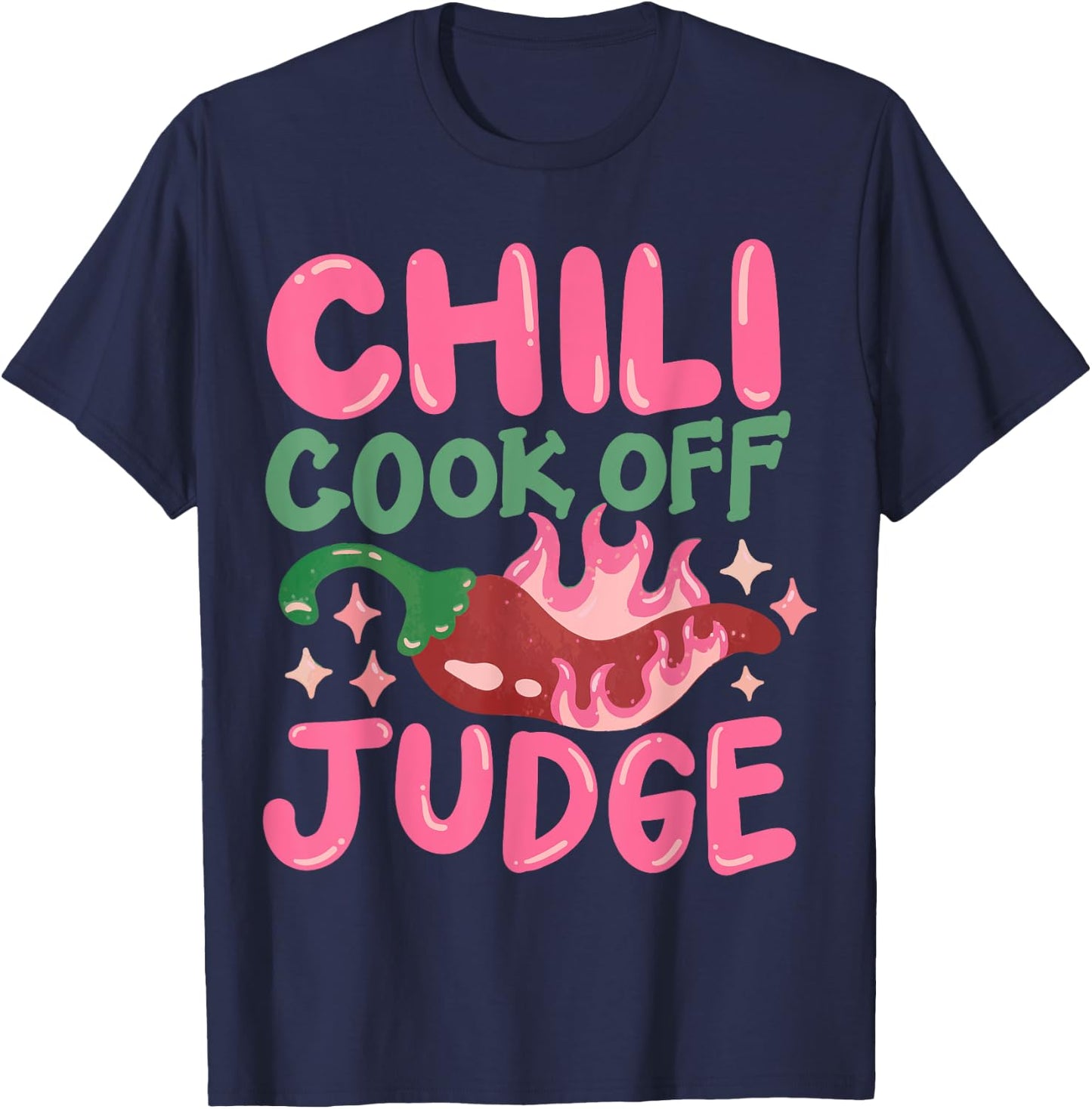 Chili Cook Off Judge Red Chili T-Shirt - T-Shirt | Navy