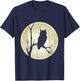 Moon, owl and tree the nocturnal bird in his element T-Shirt - T-Shirt | Navy