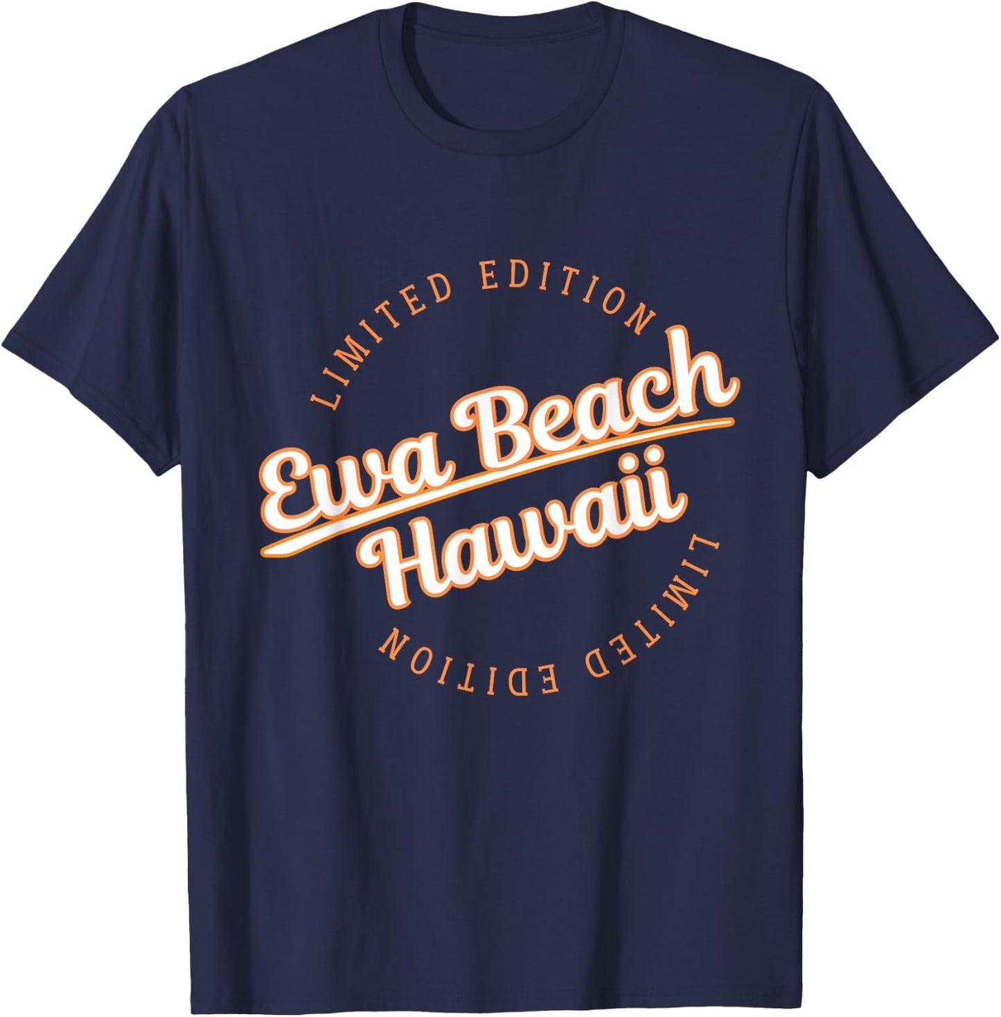 Retro Athletic Ewa Beach HI Apparel T-Shirt - T-Shirt | Navy
