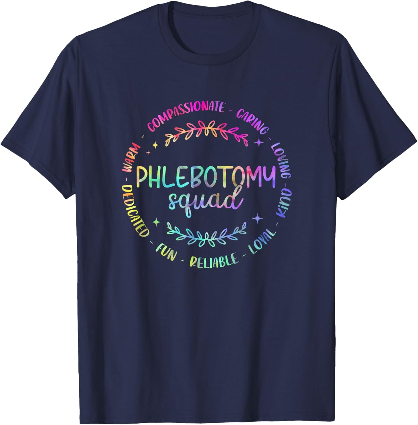 Phlebotomy Squad Phlebotomist Tie Dye Design For Nurse T-Shirt - T-Shirt | Navy