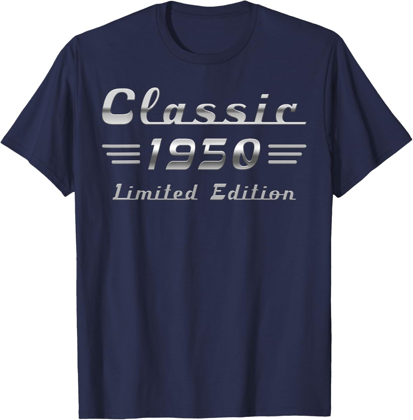 Classic 1950 Car 75th Birthday Limited Edition T-Shirt - T-Shirt | Navy