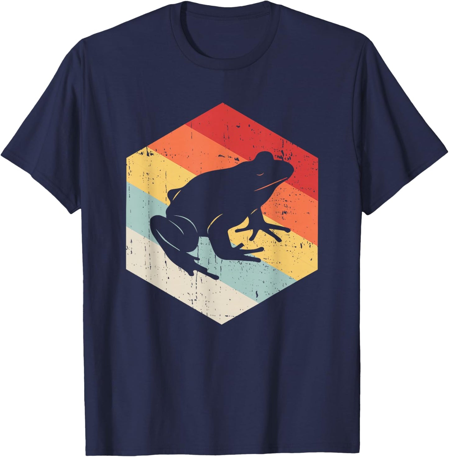 Retro Frog Shirt Funny Frog Frog Lover T-Shirt - T-Shirt | Navy