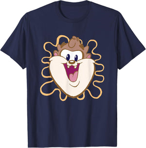 Looney Tunes Baby Looney Tunes Cute Taz Big Face Logo T-Shirt - T-Shirt | Navy