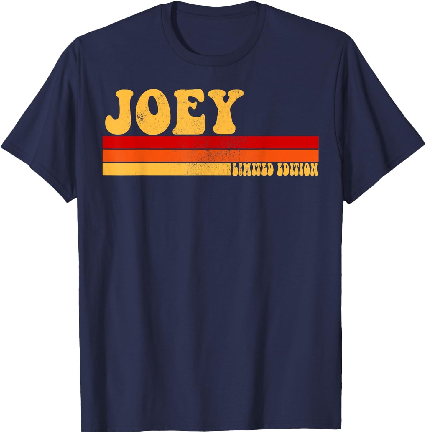 JOEY Name Personalized Idea Men Retro Vintage JOEY T-Shirt - T-Shirt | Navy