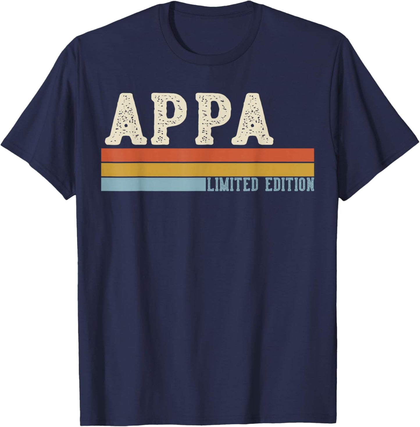 Appa Vintage Grandpa Fathers Day Retro T-Shirt - T-Shirt | Navy