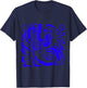 Matisse Artist Painting Aesthetic artificial flower Abstract T-Shirt - T-Shirt | Navy