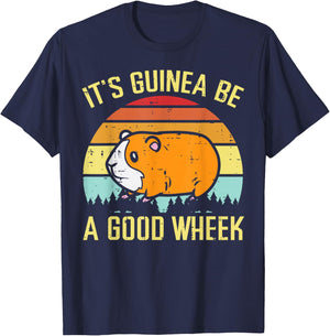 Guinea Pig Be A Good Wheek Funny Cavy Pun Women Men Kids T-Shirt - T-Shirt | Navy